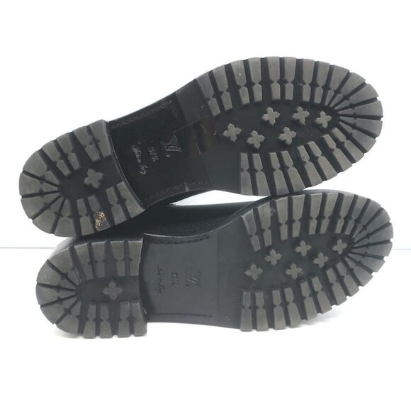 Louis Vuitton Discovery Ankle Boots Black Leather & Monogram Canvas Size 37.5 - Picture 16 of 16